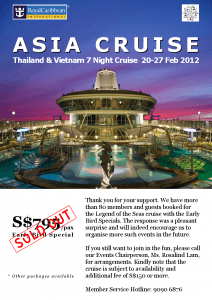 Legend of the Seas 7 Night Thailand & Vietnam Cruise